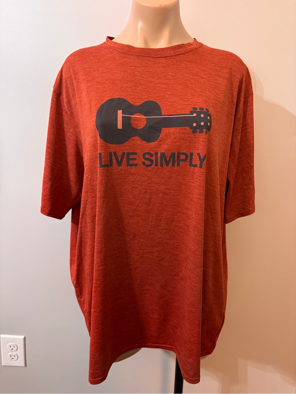 Patagonia Live Simply Guitar Mens Capilene Cool Daily XL Short Sleeve Shirt - Picture 2 of 4